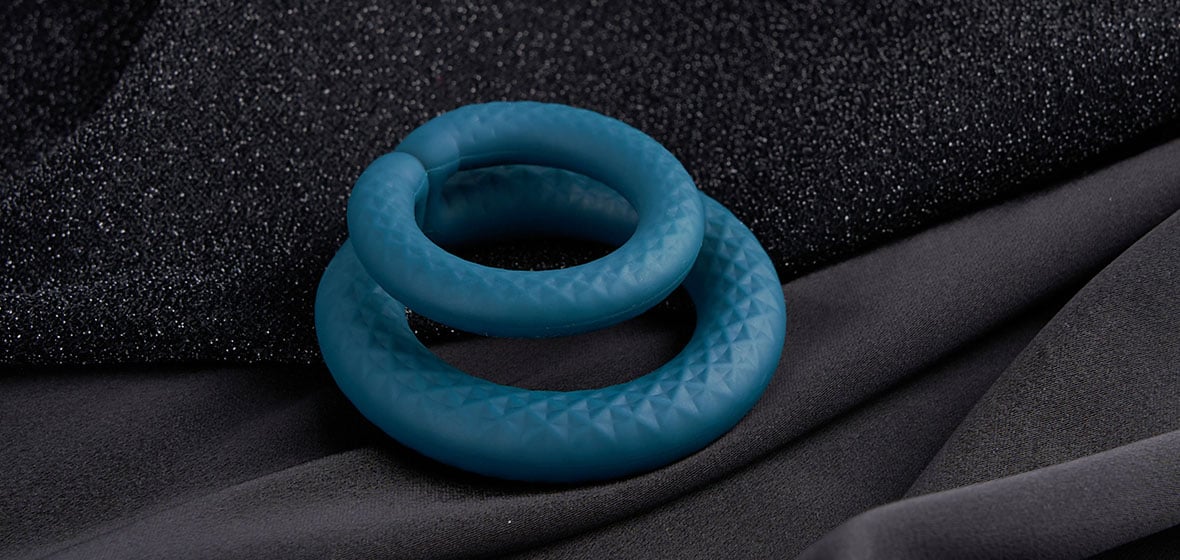 Premium Stretchy  Aid Enhancing Dual Penis Ring