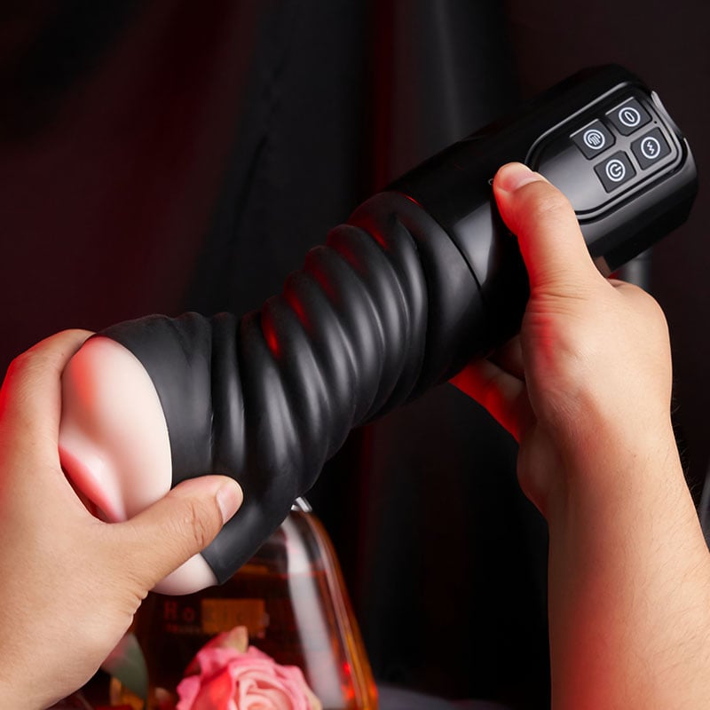 Mouth Obsession Vibration & Suction Remote Play Dual-Density pocket pussy