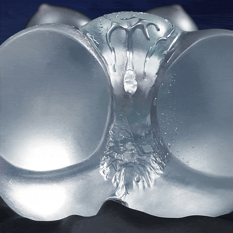 Luna New Technology Pocket Pussy Transparent TPE Male Sex Toy Handheld Soft Space