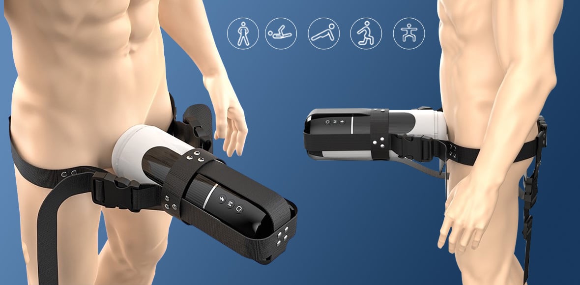 Saith Wearable 7 Thrusting & Vibrating Heating Vocable Masturbator Male Sex Toys