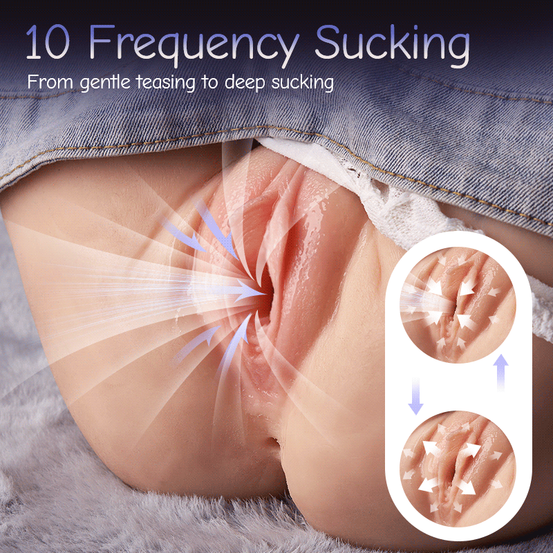 【Electric Maid torso】Kira  10.76 lbs Automatic Naughty Maid Sex Doll with Suction Vibration