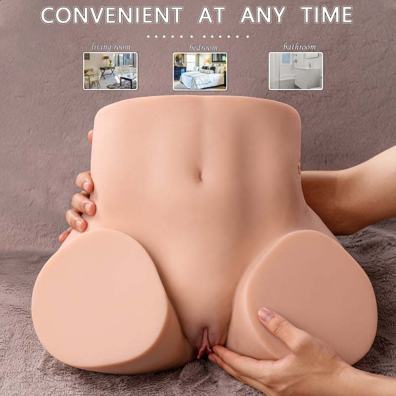 【1:1 Super Big Butt Strong Stimulation Dual Channel】11.6kg/25.57lb 1:1 Realistic Electric Big Butt