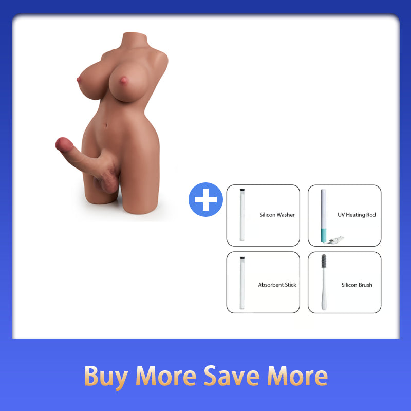 【Free Lube150ml】19.18Lb E-cup Intersex Realistic Doll