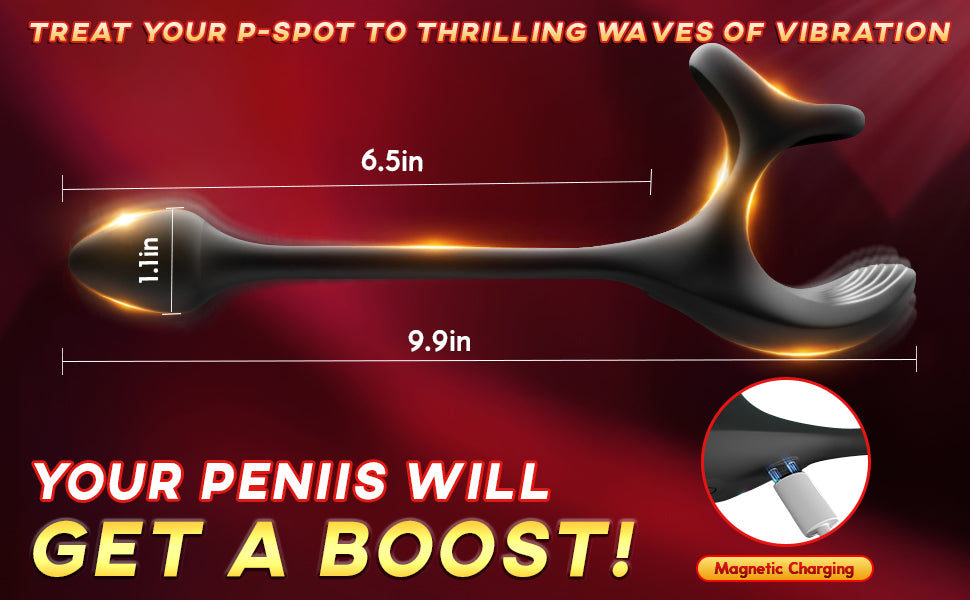 Zenith - Spherical Vibrating Anal Plug with Penis Rings