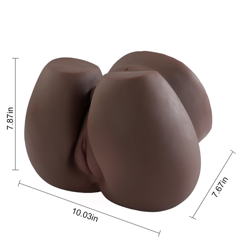 Ebony - Hip Brown Black 1:1 Size Realistic Masturbator 12.13Lbs
