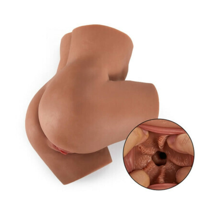 8.7Lb Lisa's s Side Action Spoon Position Realistic Pussy and Ass