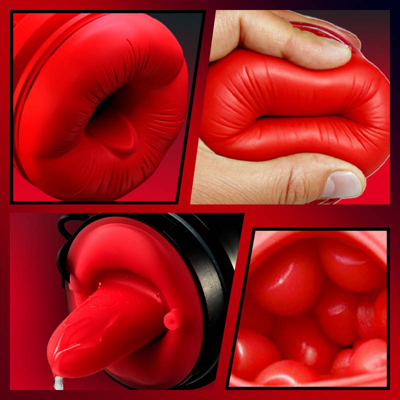 [Partner Play] LickMe Phone Holder 4 Suction 7 Tongue-Licking Voice Function Masturbator