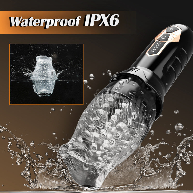 【FREE SHIPPING】- TORNADO-Gawk Gawk 5 Rotating ＆10 Vibrating Sex Toys for Men Oral Sex Male Masturbators