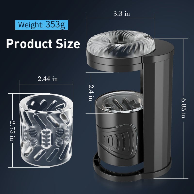 William Piston-Style Manual Thrusting & Squeezing Detachable Multifunctional Male Masturbator