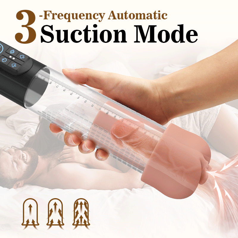 3-in-1 Design 3 Vacuum Suction Automatic Suction Penis Pump