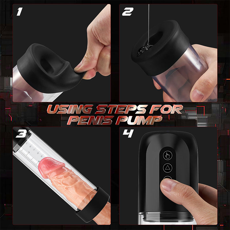 5 Pressure Adjustable Pressure 3 Replacement Heads Electric Penis Pump