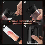 5 Pressure Adjustable Pressure 3 Replacement Heads Electric Penis Pump