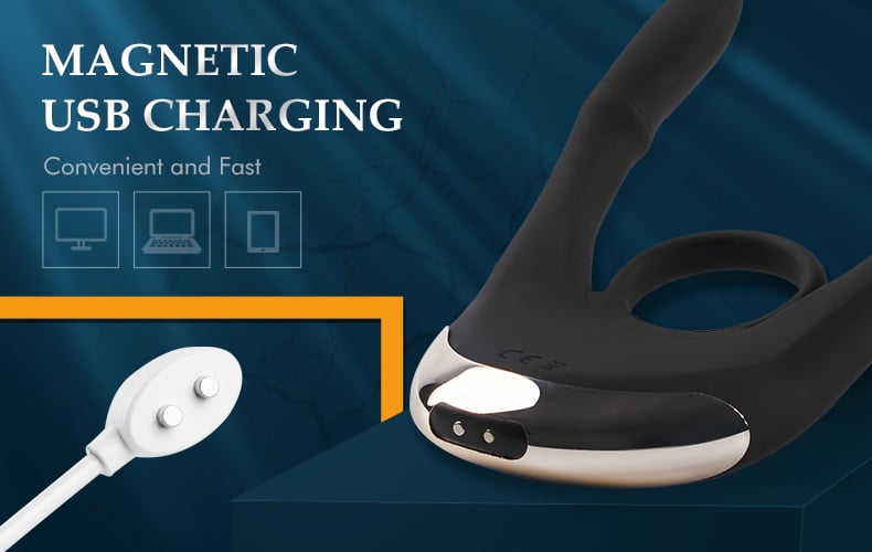 Electric Shock Vibrating Cock Ring