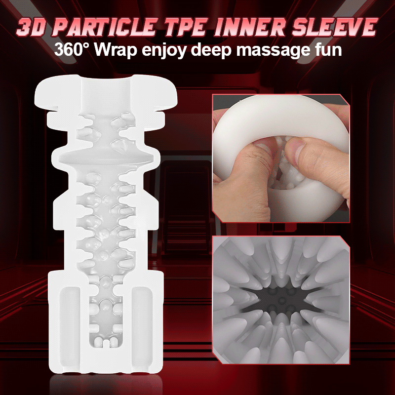 320/Min One-Click Burst 8 Thrusting 10 Vibrating Masturbator