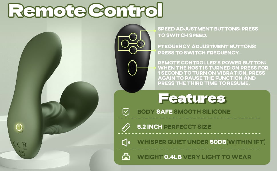Double-ended 3 Speed 7 Frequencies Vibrating Prostate Massager
