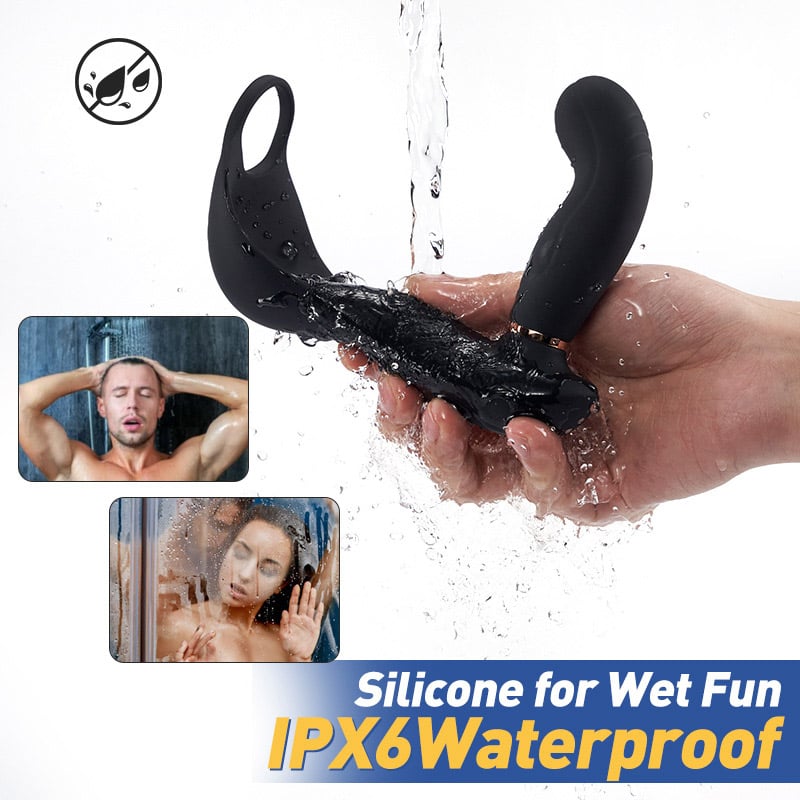 Wild Wind 7 Vibrating 7  Pulsating Balls Cock Ring Prostate Anal Massager