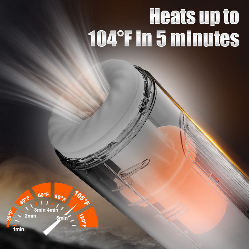 Saith Wearable 7 Thrusting & Vibrating Heating Vocable Masturbator Male Sex Toys