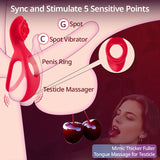 7 Vibration Clitoral Stimulation Massage Couple-Oriented Cock Ring