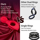 7 Vibration Clitoral Stimulation Massage Couple-Oriented Cock Ring
