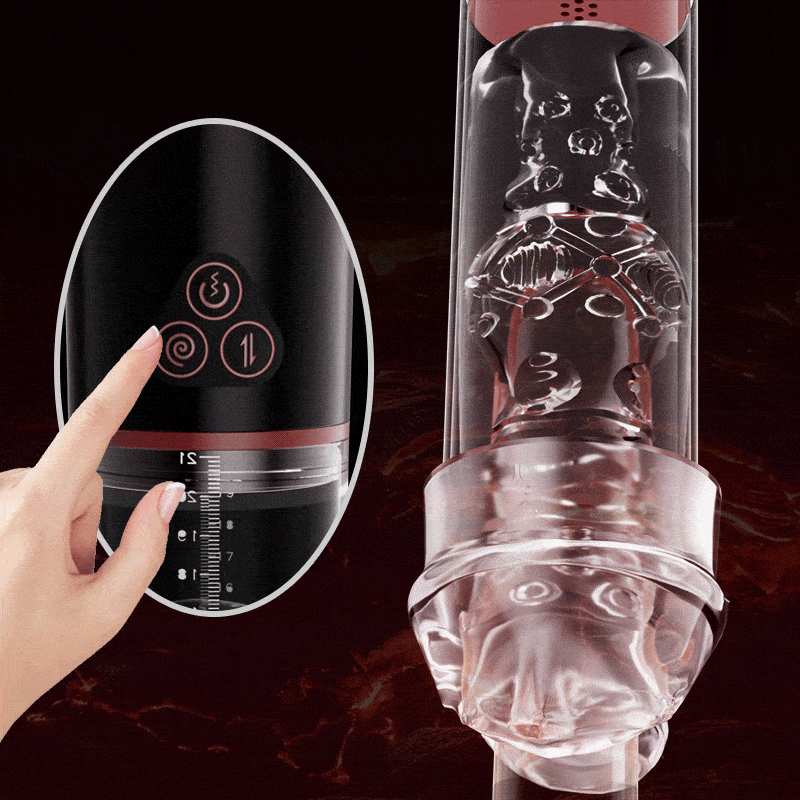 Vibrating & Sucking 2 IN 1 Lips Penis Pumps Male Sex Toys