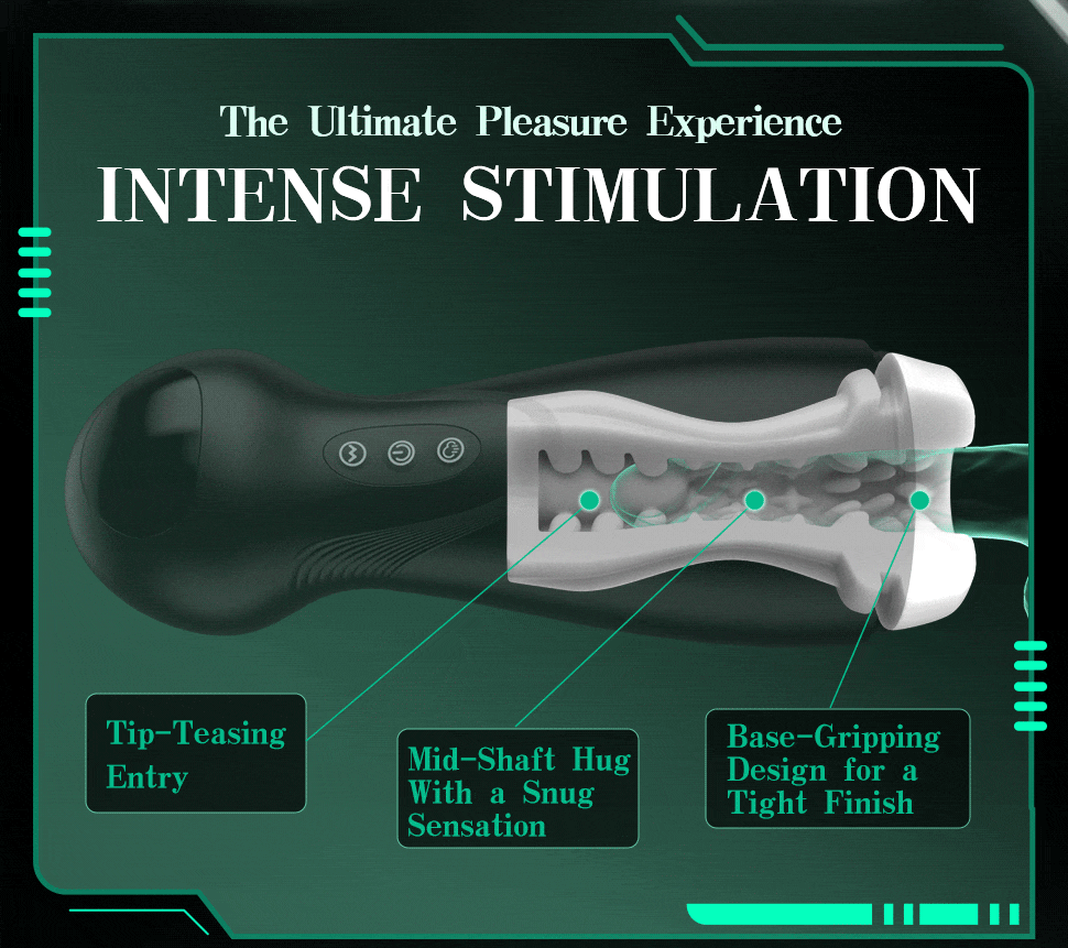 SolaceX Intense Suction & Vibration Pleasure Male Masturbator