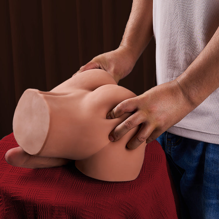 Austin 9.7 LBS Torso Male Sex Doll with Realistic Dildo and Testis Tight Hole Unisex Sex Toy
