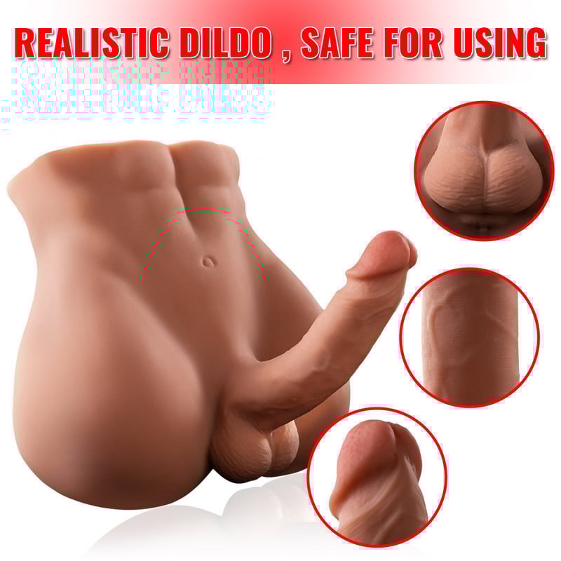 Bartley Built In Full Keel 360° Bendable Manual Durable Realistic Dildo
