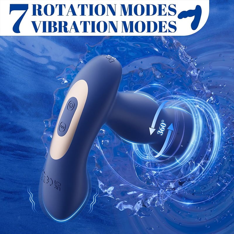 Remote Control 360° Rotating Prostate Massager For Advanced Player