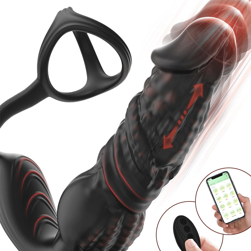 【Strong Strike】Upgrade APP Fast Thrusting 6-in-1 Prostate Massager with Remote Control