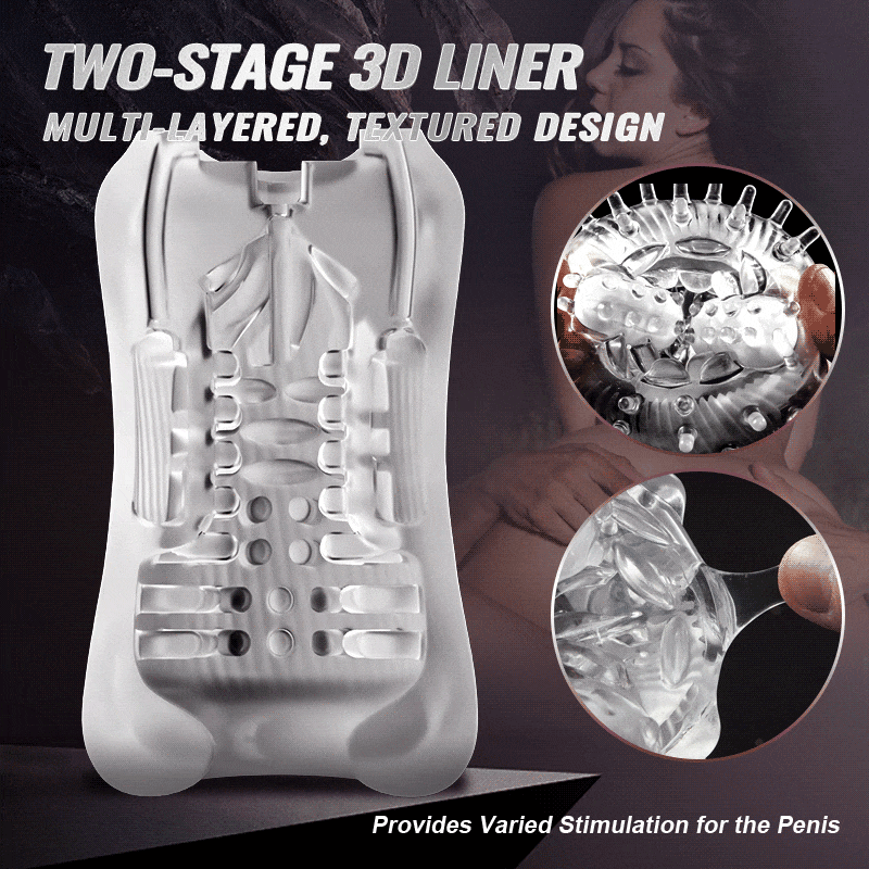 [FREE SHIPPING] Dual Vibrating Eggs 5 Sucking 10 Vibrating Deep Throat Masturbator