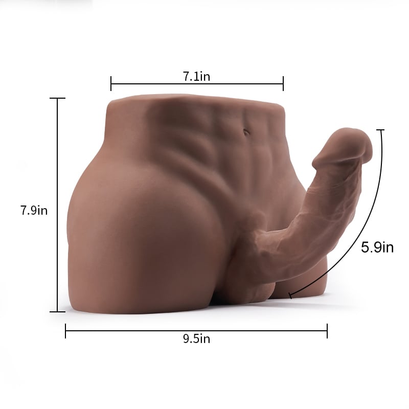 【15% OFF CODE: BV50】 8.8 lbs Bendable Penis Male Torso Sex Doll
