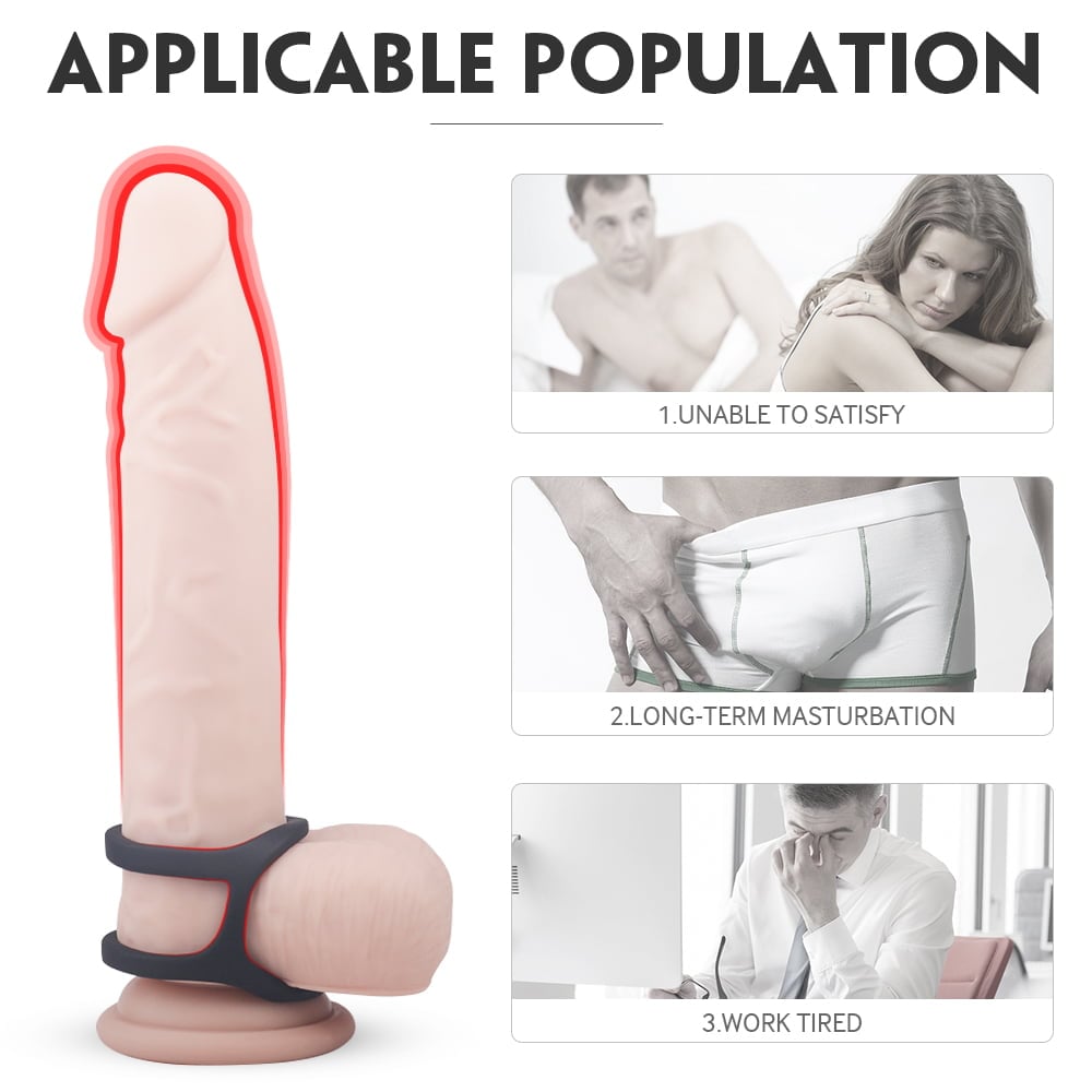 S-Hand Eerection Aid Enhancing Dual Penis Ring