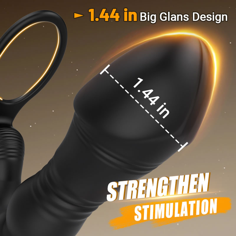 【50% OFF】SPY 8 Telescopic Vibration Anal Vibrator Prostate Massager 1.44 Inch for Skilled Player