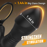 【50% OFF】SPY 8 Telescopic Vibration Anal Vibrator Prostate Massager 1.44 Inch for Skilled Player