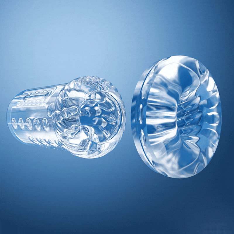 Spark - Amber Flash 3 Thrusting & Rotation 7 Vibration Masturbator Adult Sex Toys For Men