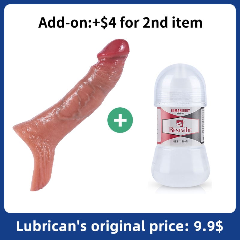 10 Vibrating Remote Control  Penis Sleeve Vibrator With Cock Rings