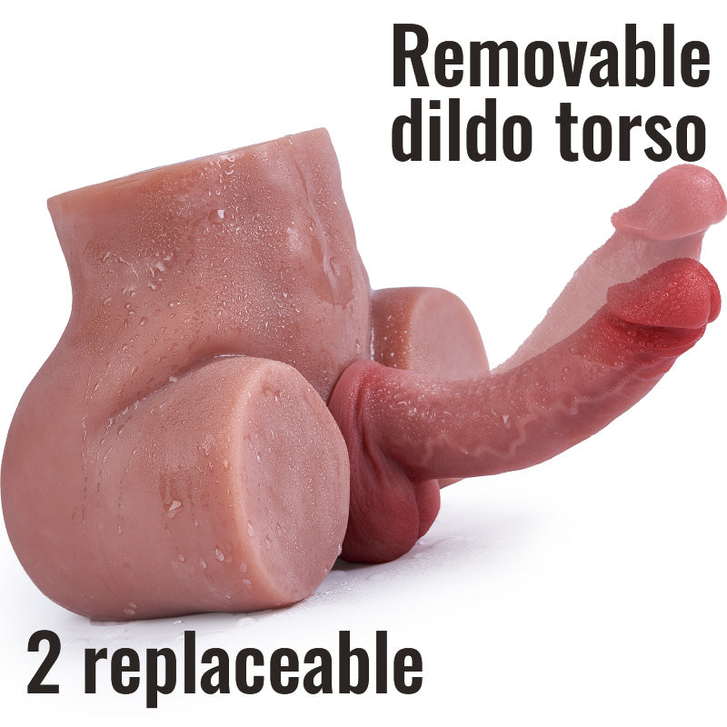 【2 Dildos Available】2 Dildos 6.5in/8.27in Are Removable And Replaceable, Different Lengths And Sizes
