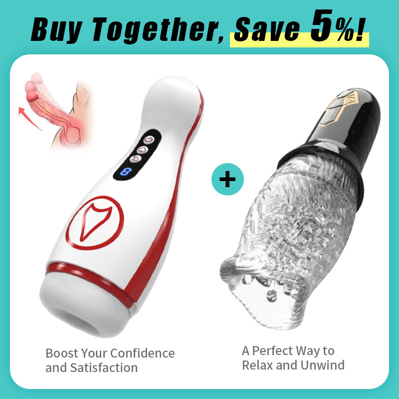 【FREE SHIPPING】Kama 7 Adjustable Sucking Vibrating Deepthroat Blowjob Masturbator Pocket Pussy