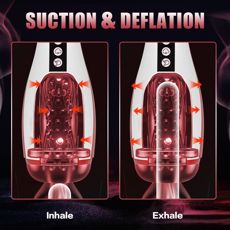 【FREE SHIPPING】Kama 7 Adjustable Sucking Vibrating Deepthroat Blowjob Masturbator Pocket Pussy