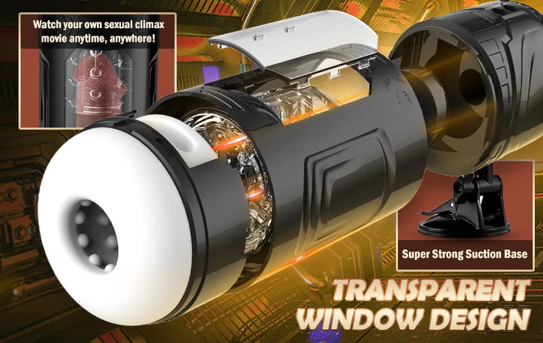 7 Thrusting Rotating 7 Vibrating Masturbator with Suction Cup