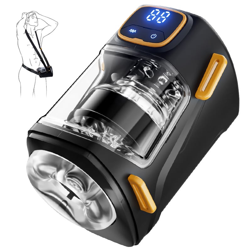 DeepRide X - Wearable Male Stroker Thrusting 300 Thrusts/Min Masturbation Cup