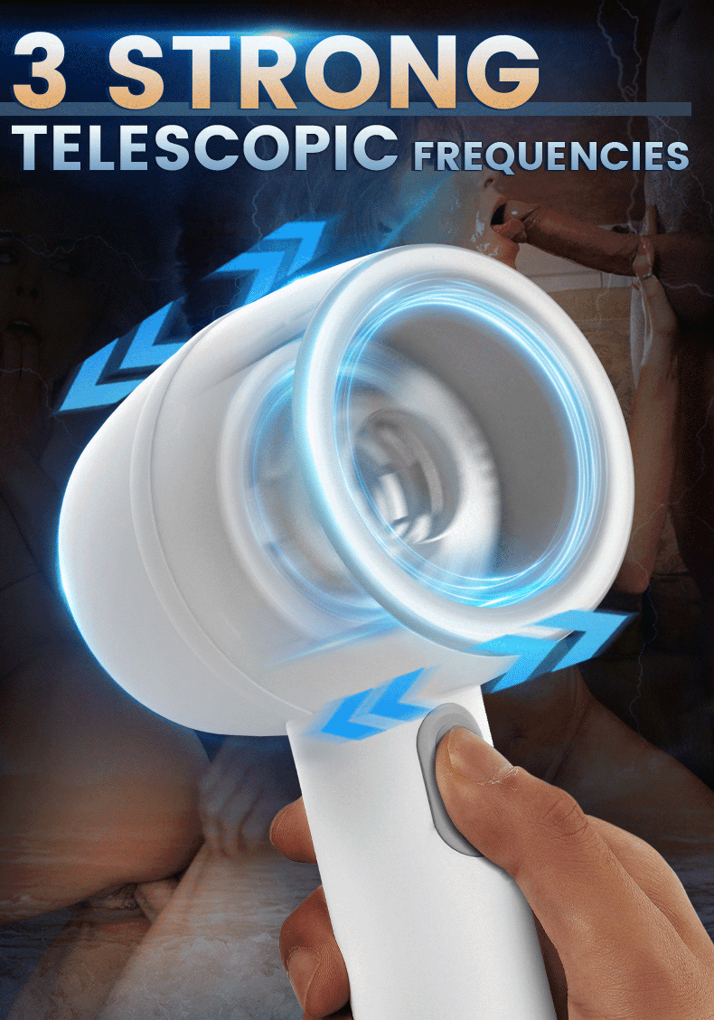 [30% Off] Hardy Automatic 3 Telescopic Handheld Male Masturbator Male Masturbator