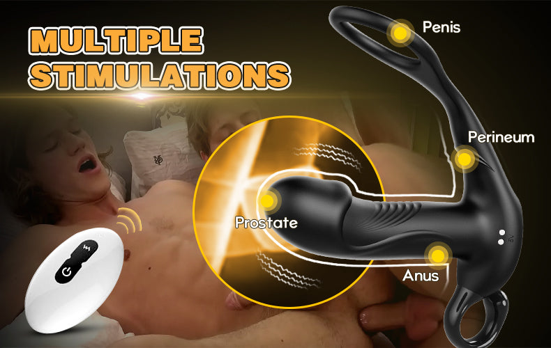 Finger Loop 10 Thrusting Vibrating Prostate Massager