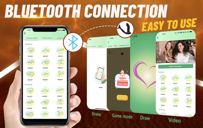 9 Wiggling & Vibrating App Control Anal Vibrator With Cock Ring