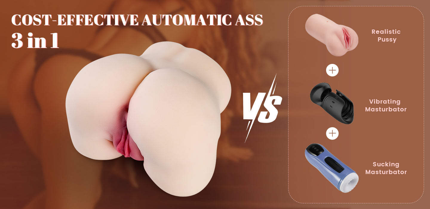 Milf 5 Sucking Realistic Vagina and Ass Masturbator 6.6LB