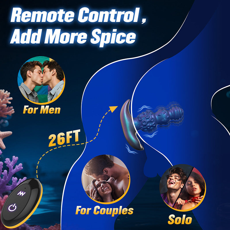 Starfish - 9-Frequency Vibration With Marine Elements Silicone Anal Toy