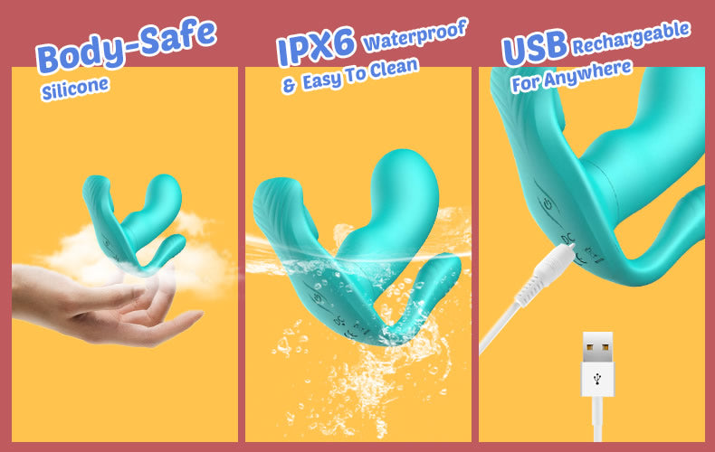 3 in 1 Anal Vibrator Butt Plug With 9 Frequency Vibration