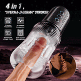 [FREE SHIPPING] Dual Vibrating Eggs 5 Sucking 10 Vibrating Deep Throat Masturbator