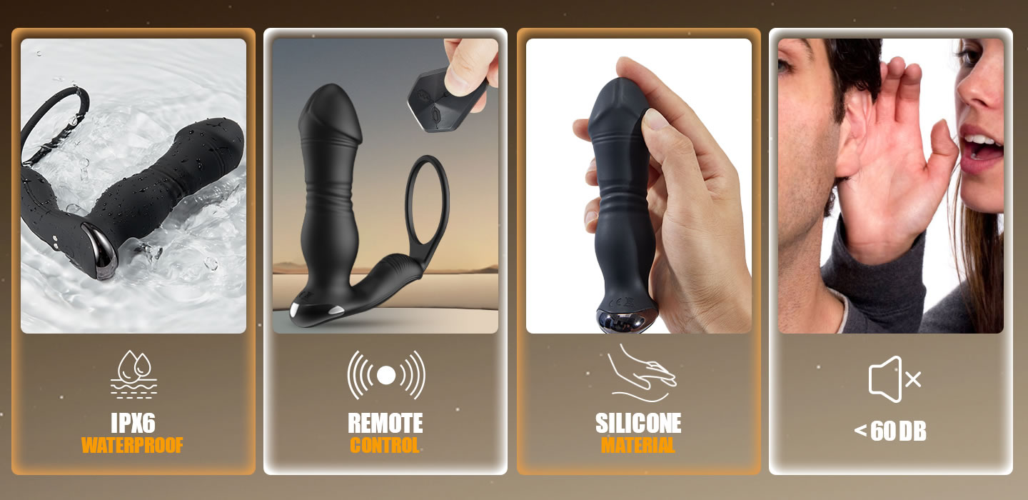 【50% OFF】SPY 8 Telescopic Vibration Anal Vibrator Prostate Massager 1.44 Inch for Skilled Player