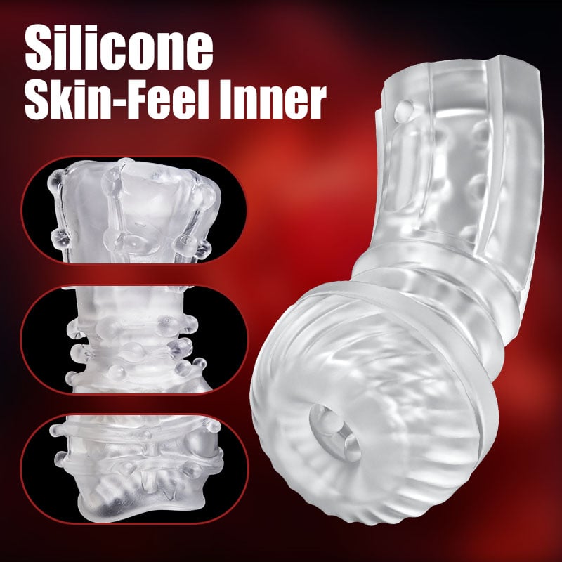 5 Rotating 5 Sucking 7 Vibrating Masturbator & Training 2 IN 1 Adult Toys
